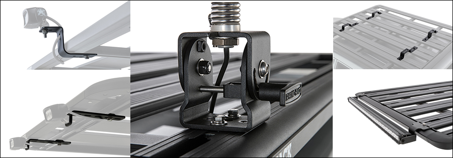 Rhino Rack Pioneer accessory mounting brackets